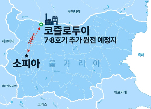 현대건설이 이번에 건설 우선협상대상자로 선정된 불가리아 코즐로두이 원전이 들어설 위치. 현대건설 제공